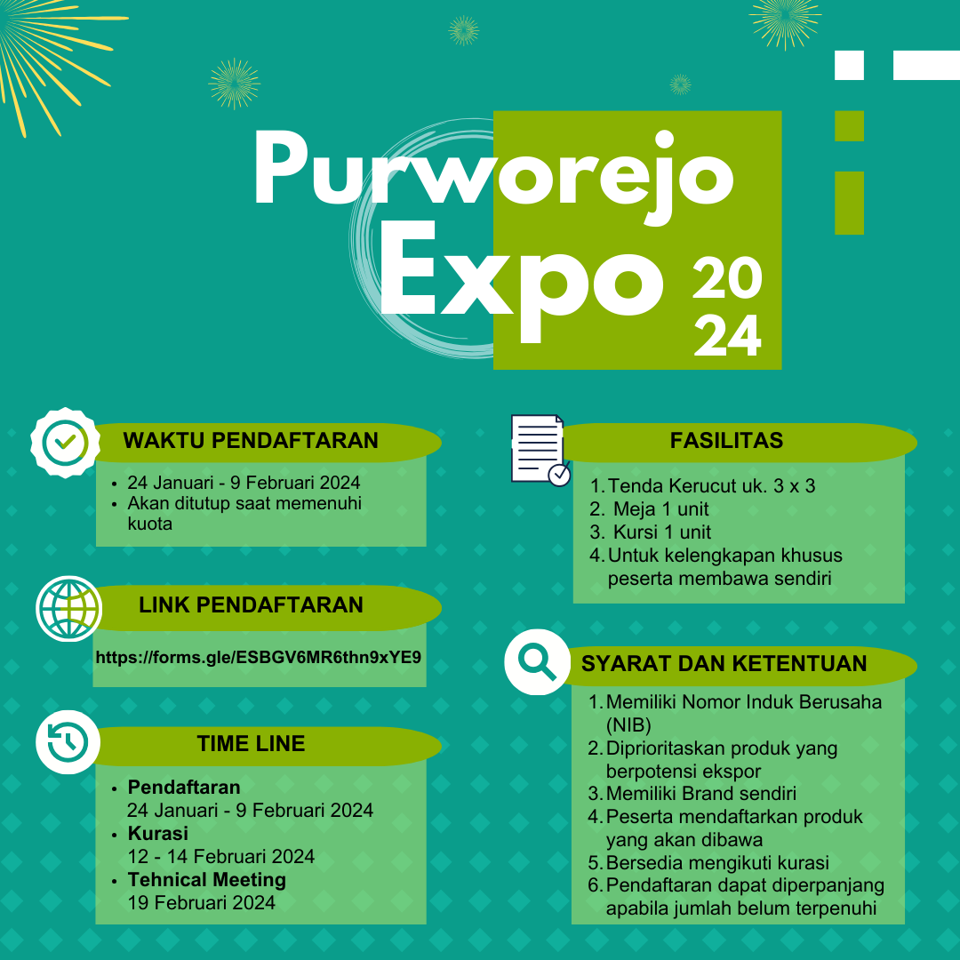 Pendaftaran Peserta Purworejo Expo Tahun 2024