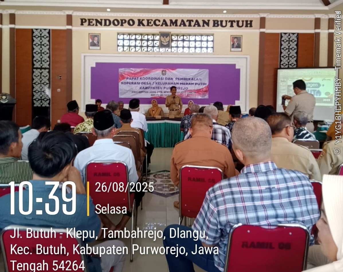 Rapat Koordinasi dan Pembekalan Pengurus dan Pengawas KDMP Wilayah Kecamatan Butuh