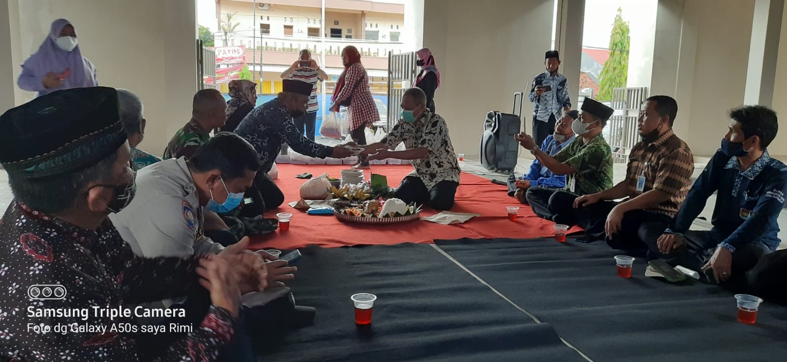 Doa Bersama dan Pemotongan Tumpeng di Lokasi Pasar Purworejo