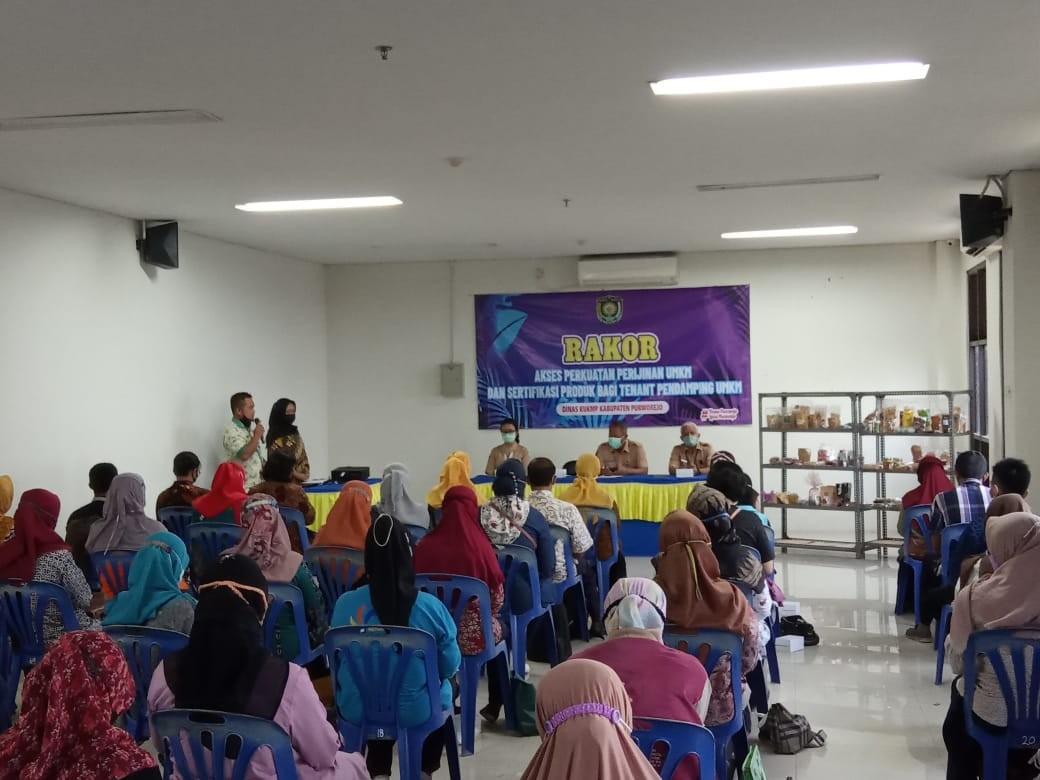 Rakor Akses Perkuatan Perijinan UMKM dan Sertifikasi Produk Bagi Tenant Pendamping UMKM