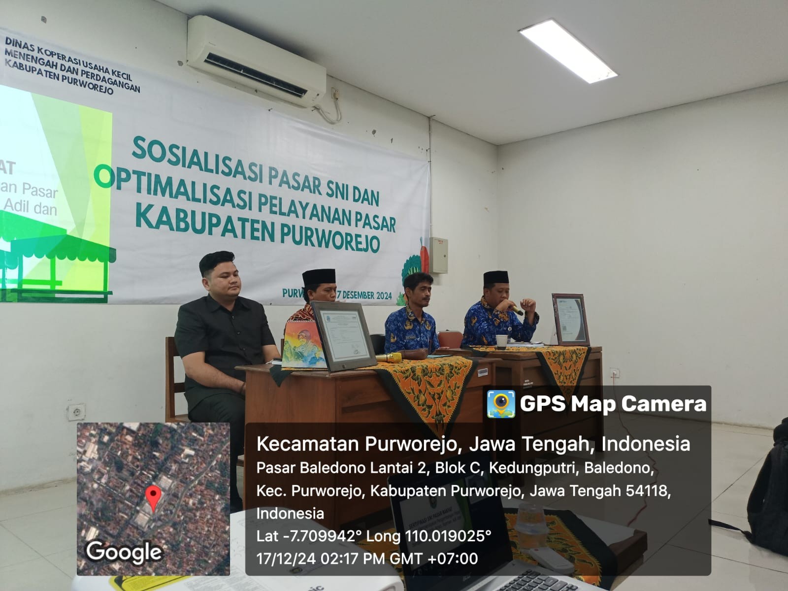 Sosialisasi Pasar Berstandar Nasional (SNI) dan Optimalisasi Pelayanan Pasar Kabupaten Purworejo