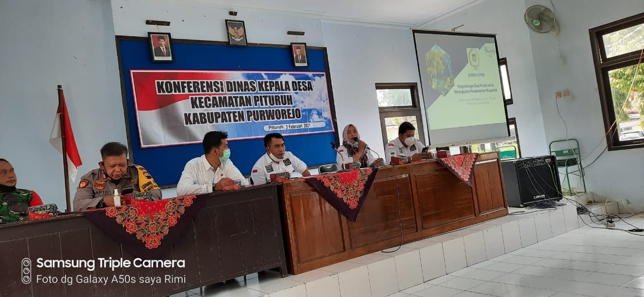 Mendampingi DPRD Purworejo Dalam Konferensi Dinas Kepala Desa Kecamatan Pituruh