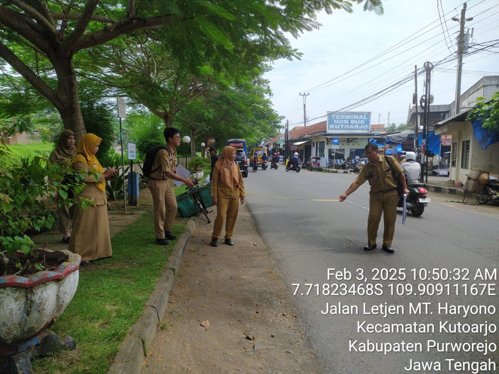 Kunjungan Lapangan Inspektorat Daerah Ke Rencana Lokasi Pasar Darurat Kutoarjo